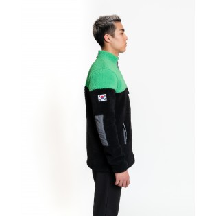 Luo Camp Plush Jacket 01 - Black/green