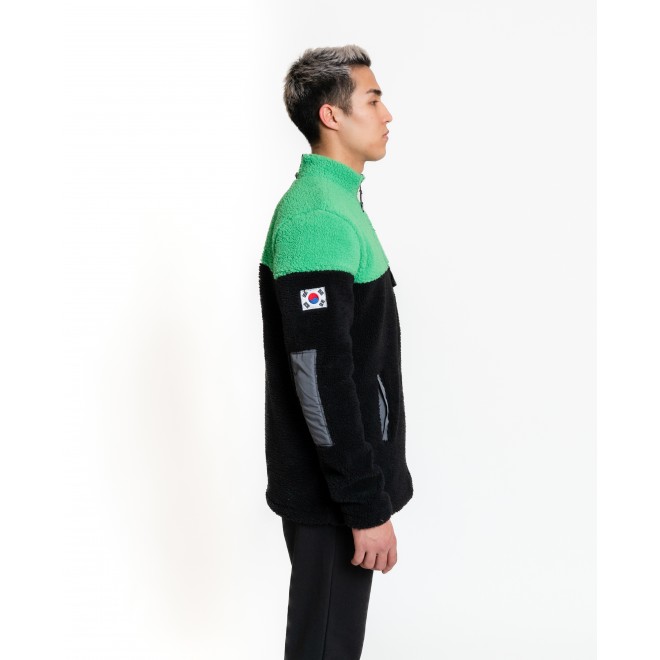 Luo Camp Plush Jacket 01 - Black/green