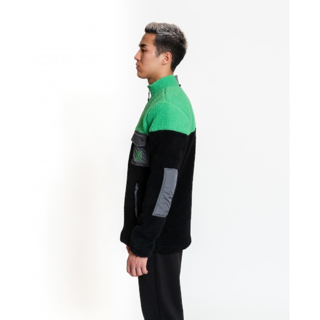 Luo Camp Plush Jacket 01 - Black/green