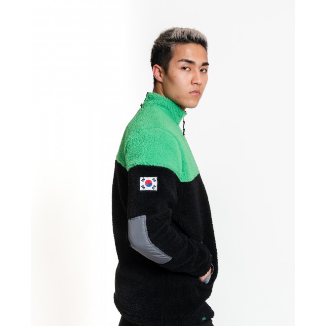 Luo Camp Plush Jacket 01 - Black/green