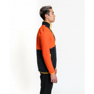 LUO CAMP Full-Zip Fleece 01 - Orange/Dark Grey