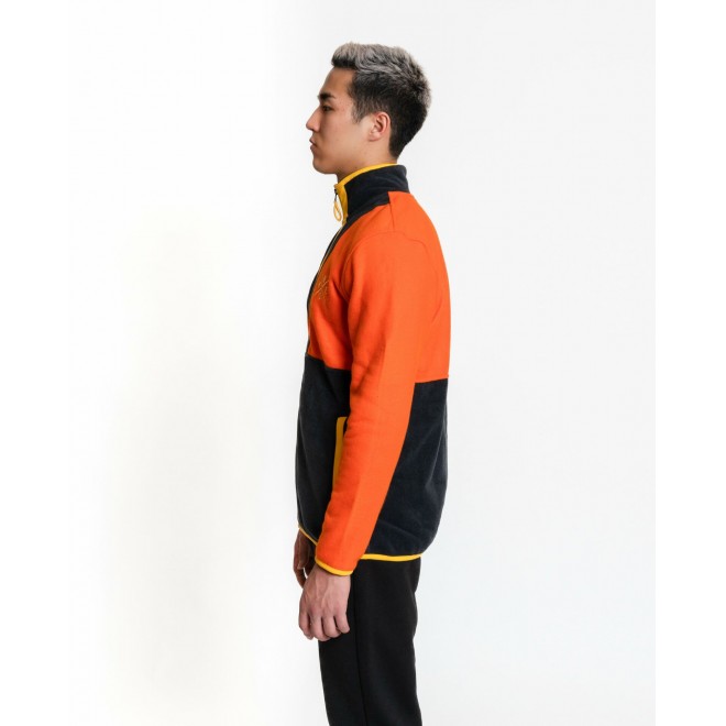 LUO CAMP Full-Zip Fleece 01 - Orange/Dark Grey