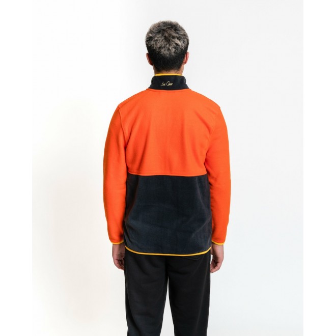 LUO CAMP Full-Zip Fleece 01 - Orange/Dark Grey