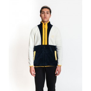 LUO CAMP Full-Zip Fleece 02 - Off White/Navy